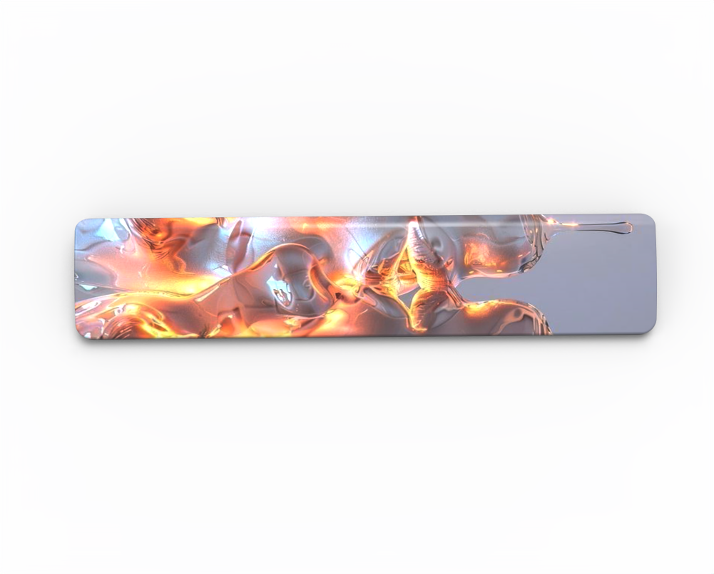 journey series acrylic keyboards wrist rest digital print polychrom