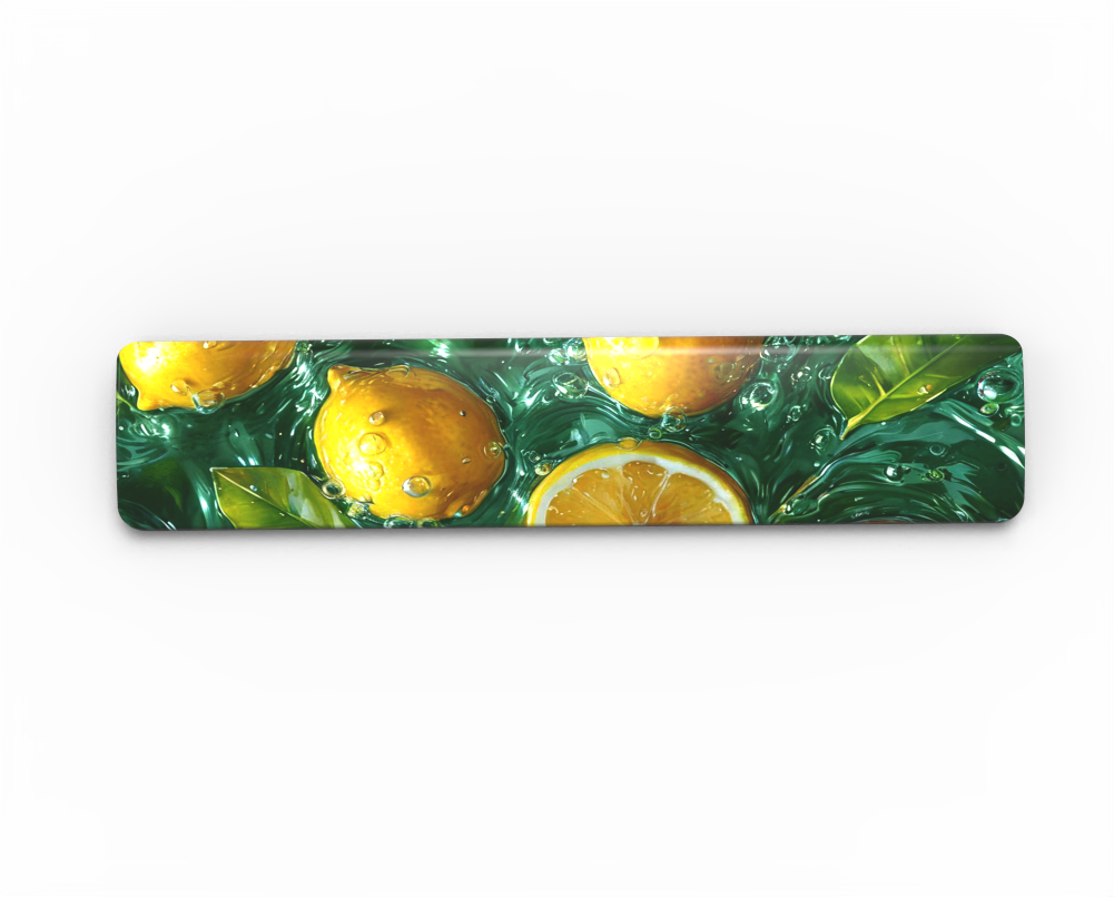 journey series acrylic keyboards wrist rest digital print polychrom
