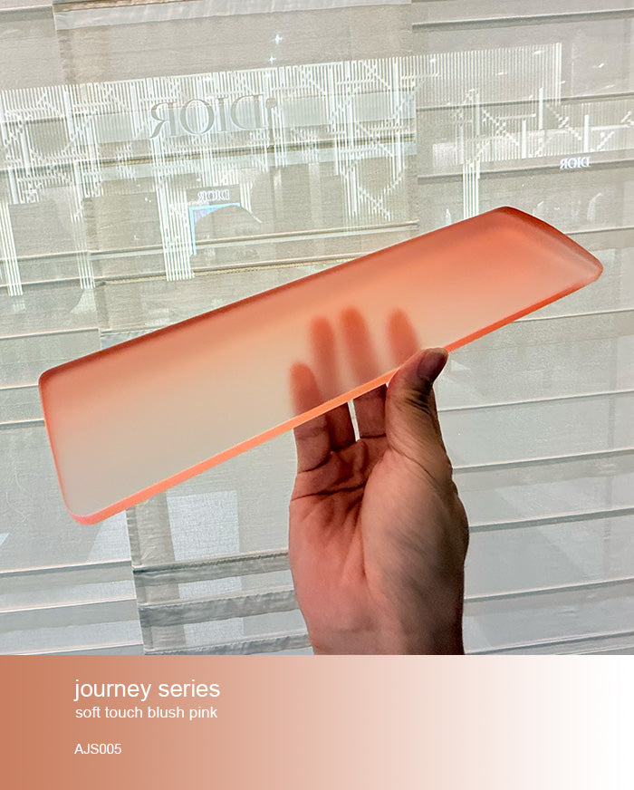 journey series acrylic keyboards wrist rest blush pink doigunsaan