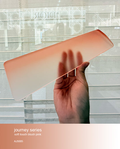 journey series acrylic keyboards wrist rest blush pink doigunsaan