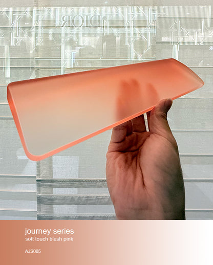 journey series acrylic keyboards wrist rest blush pink doigunsaan