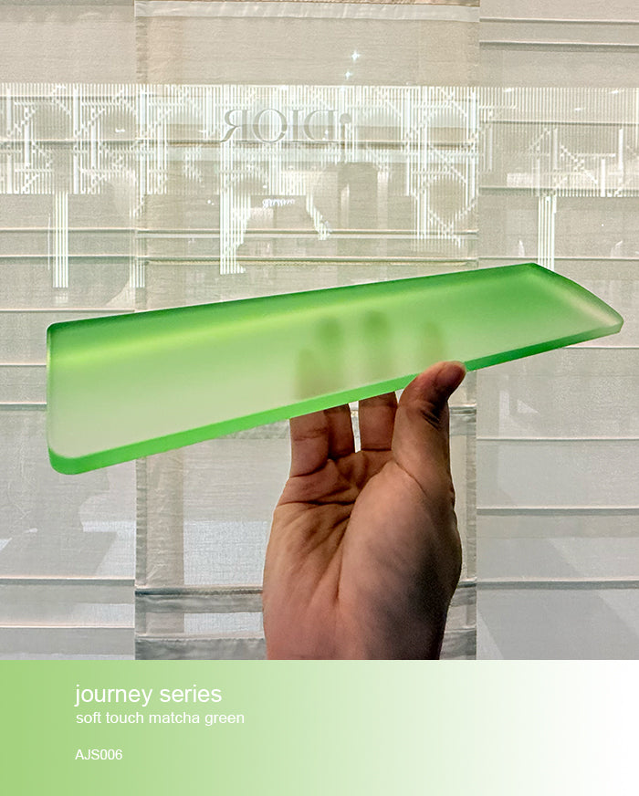 journey series acrylic keyboards wrist rest mint green