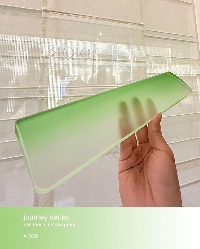 journey series acrylic keyboards wrist rest mint green