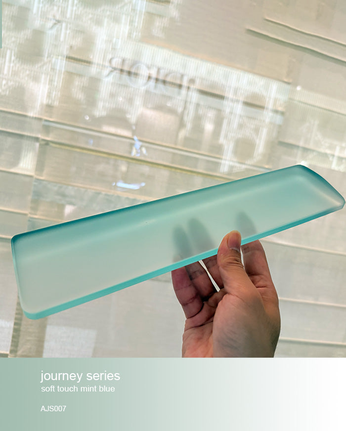 journey series acrylic keyboards wrist rest mint blue doigunsaan