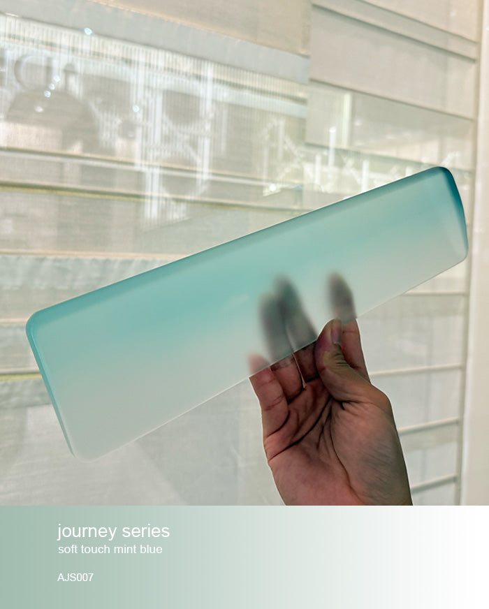 journey series acrylic keyboards wrist rest mint blue doigunsaan