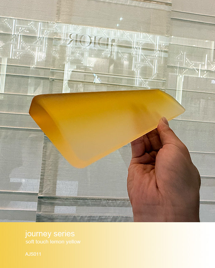 journey series acrylic keyboards wrist rest lemon yellow doigunsaan