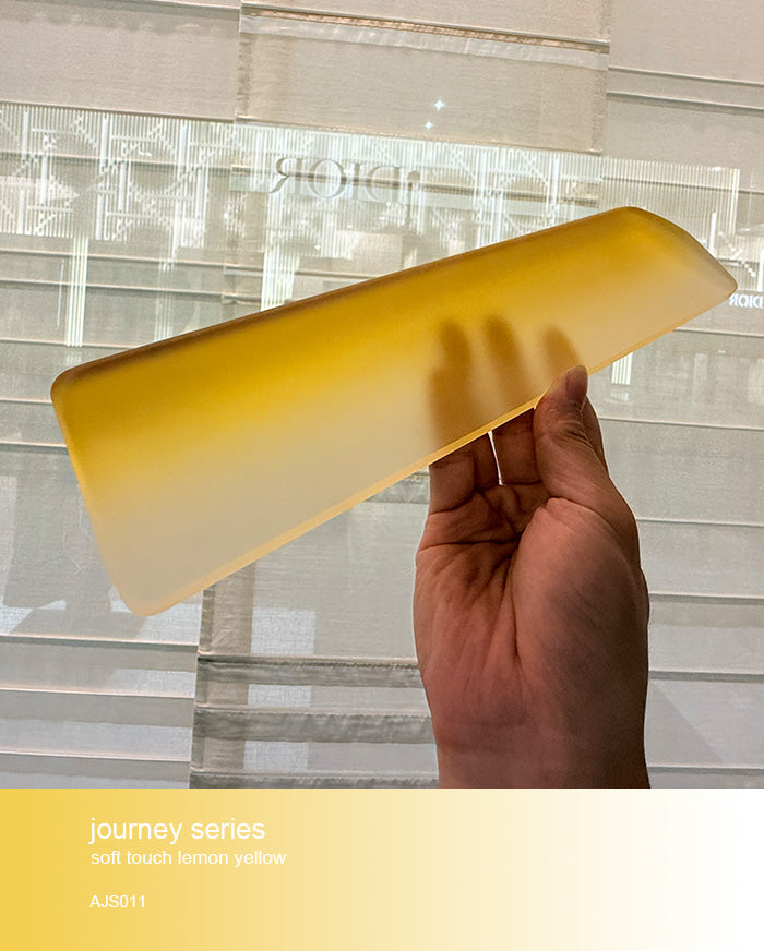 journey series acrylic keyboards wrist rest lemon yellow doigunsaan