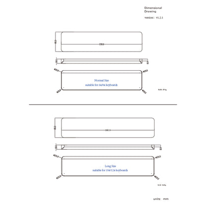 journey series acrylic keyboards wrist rest mousse powder doigunsaan